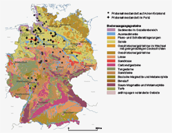 Lage der Probenahmestandorte