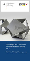 Titelblatt Flyer Deutscher Rohstoffeffizienzpreis - Preisträger 2012