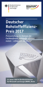 Programm Rohstoffeffizienzpreis 2017 Programm Rohstoffeffizienzpreis 2017