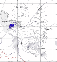 Fig. 4: Groundwater contour line map