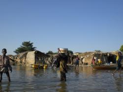 Fishing village at Lake Chad