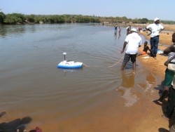 Flow measurement of the Niger River