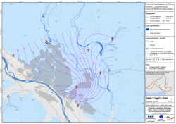 Groundwater contour map for the Continental Terminal aquifer